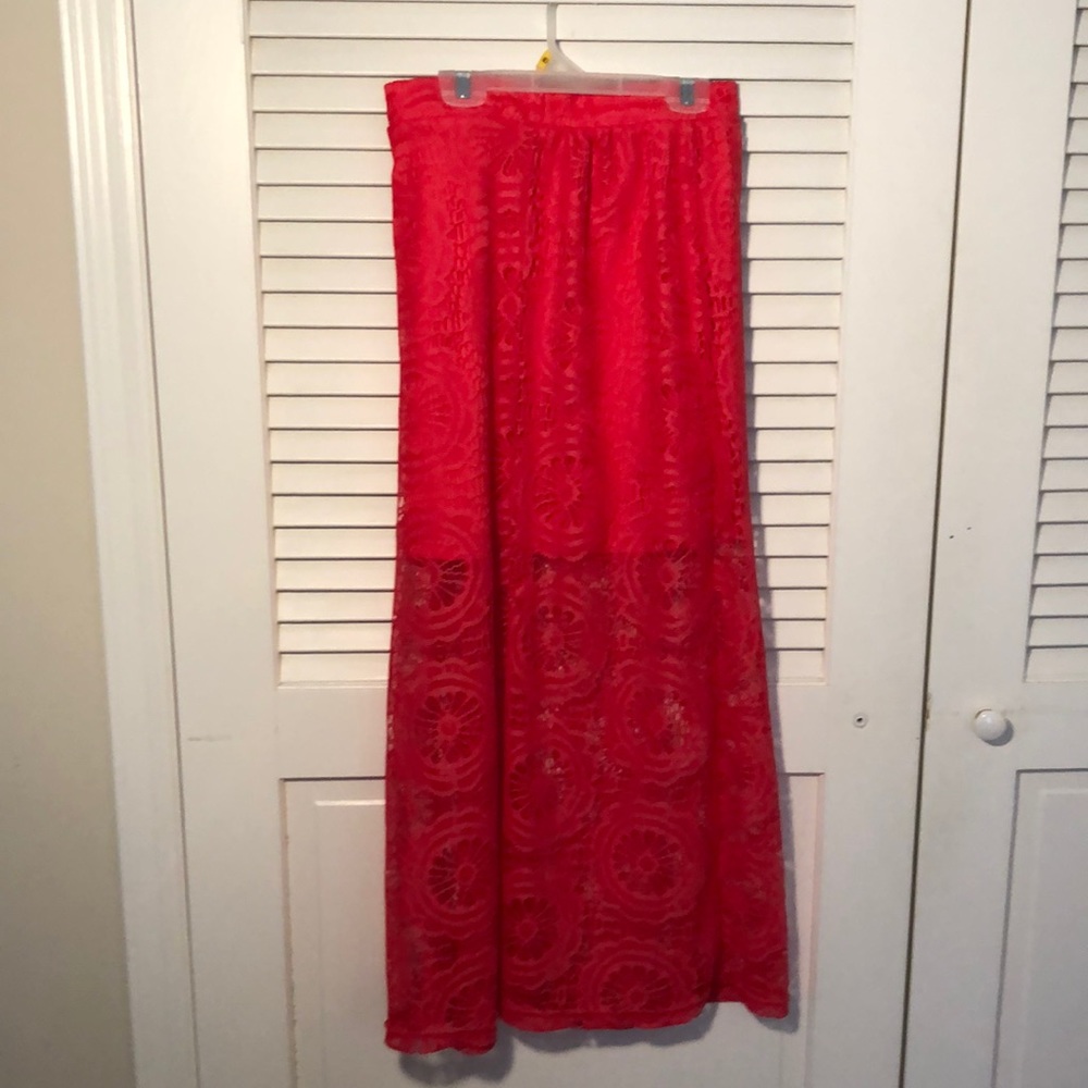 Floral long skirt